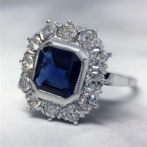 vintage sapphire rings 1920s